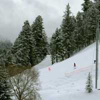 snowy mountainside